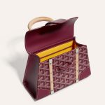 Goyard Saigon Structured Mini Bag Burgundy - Image 4